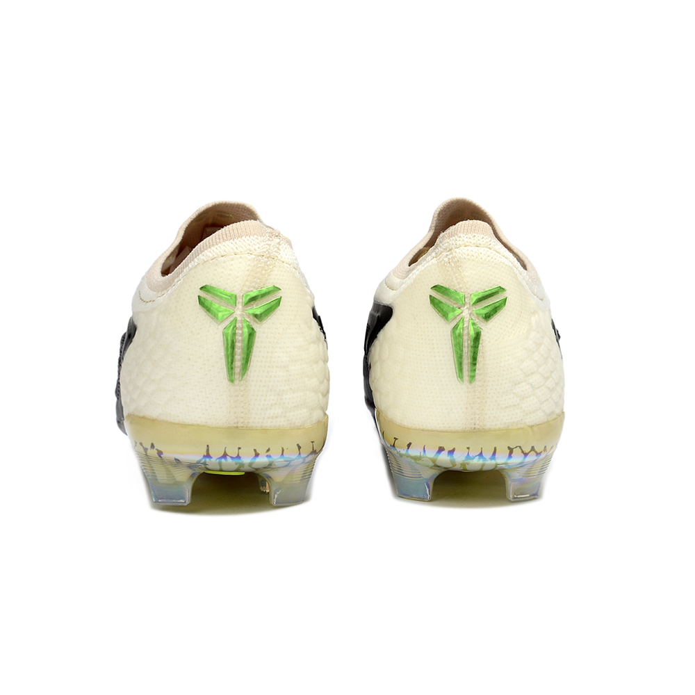 Chuteira Campo Nike Phantom GX 3 Elite FG Preto, Bege e Verde "Black Mamba"