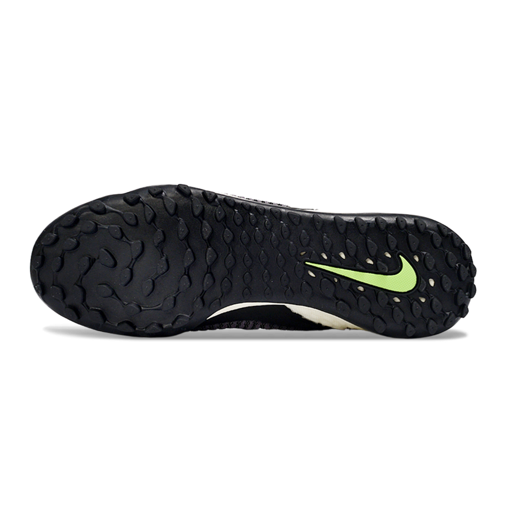 Chuteira Society Nike Phantom GX 6 Elite TF Bege, Preto e Verde "Black Mamba"
