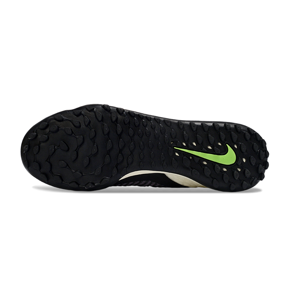 Chuteira Society Nike Phantom GX 6 DF Elite TF Bege, Preto e Verde "Black Mamba"