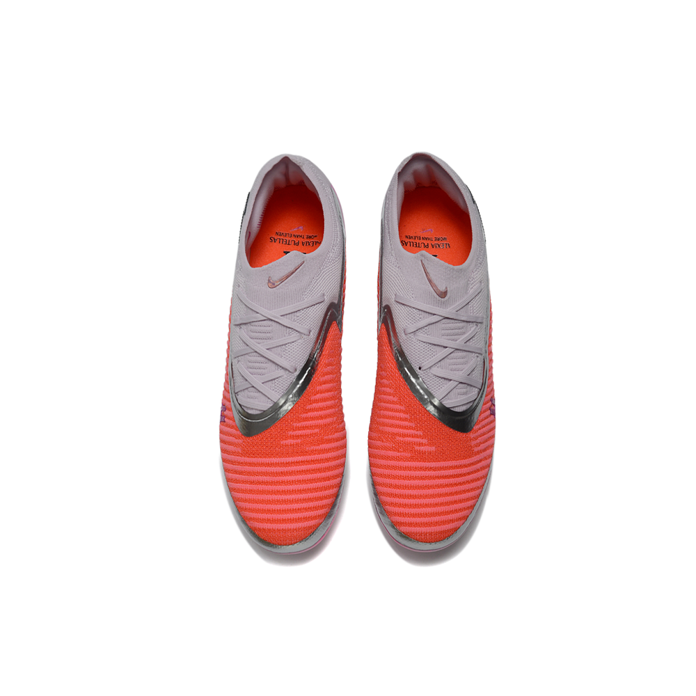 Chuteira Campo Nike Phantom GX 3 Elite FG Cinza e Laranja 