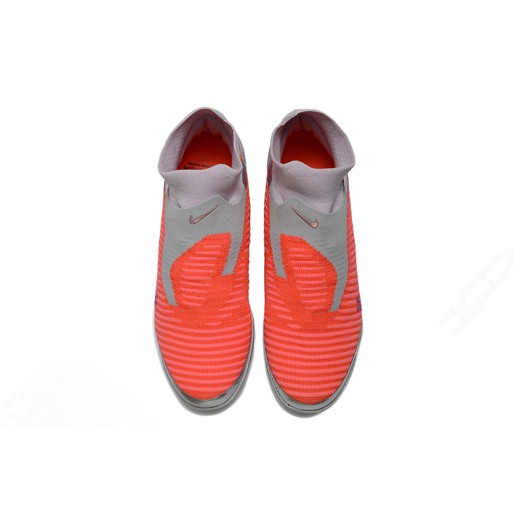 Chuteira Campo Nike Phantom GX 6 Elite FG Cinza e Laranja 