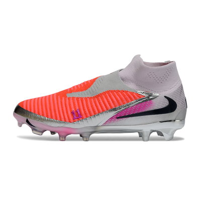 Chuteira Campo Nike Phantom GX 6 Elite FG Cinza e Laranja 