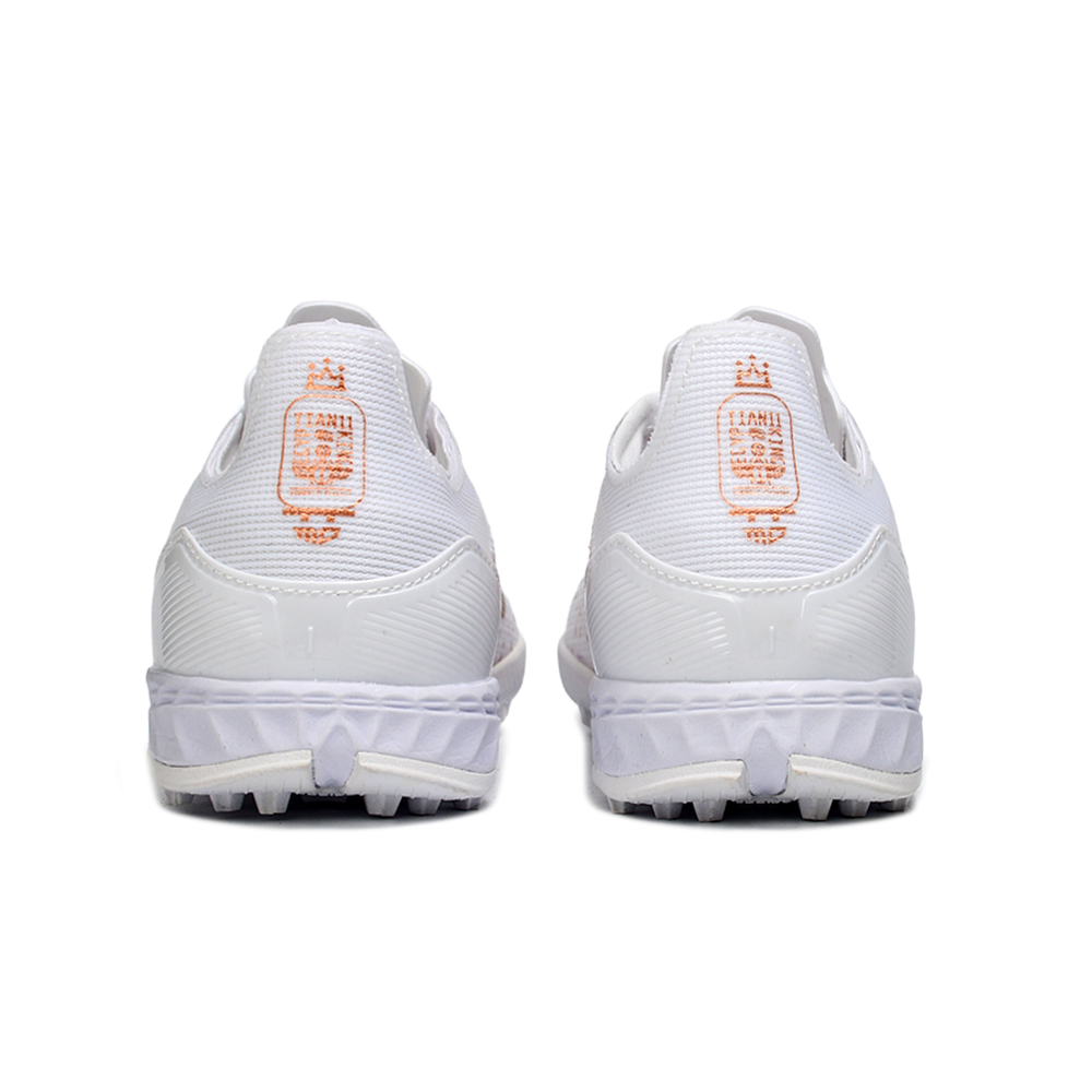 Chuteira Society Adidas F50 TF Branco e Dourado "Salah"