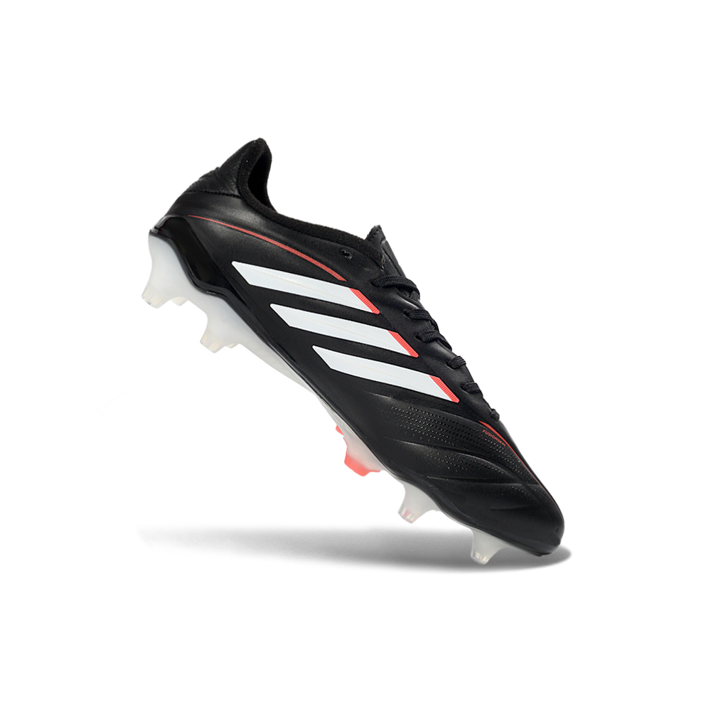 Chuteira Campo Adidas Copa Pure III Elite FG Preto, Branco e Laranja 