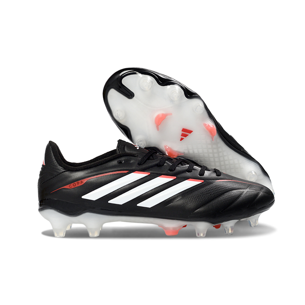 Chuteira Campo Adidas Copa Pure III Elite FG Preto, Branco e Laranja 