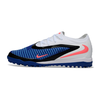 Chuteira Society Nike Phantom GX 6 Elite TF Branco, Azul e Rosa "Attack Pack"
