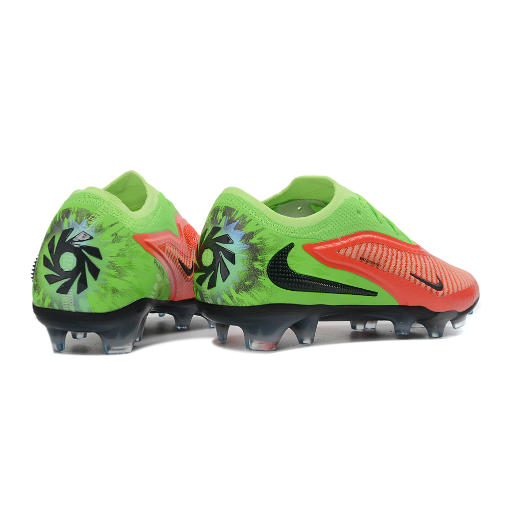 Chuteira Campo Nike Phantom GX 3 Elite FG Laranja e Verde 
