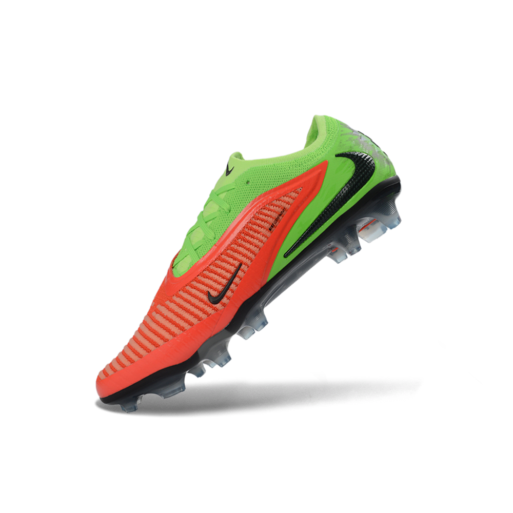 Chuteira Campo Nike Phantom GX 3 Elite FG Laranja e Verde 