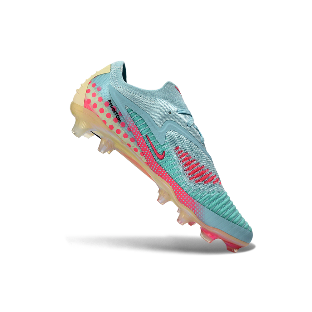 Chuteira Campo Nike Phantom GX 3 Elite FG Verde e Rosa 