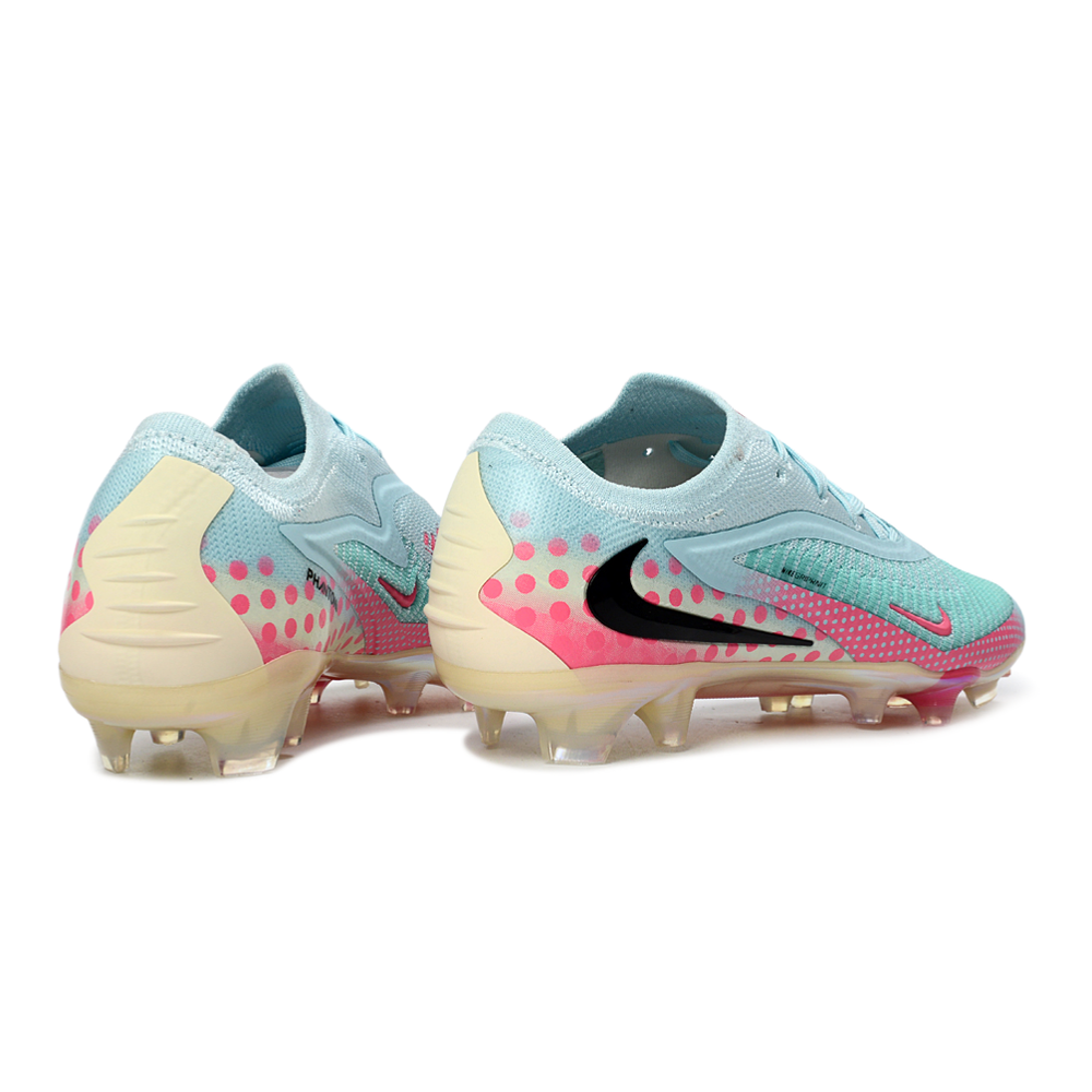 Chuteira Campo Nike Phantom GX 3 Elite FG Verde e Rosa 