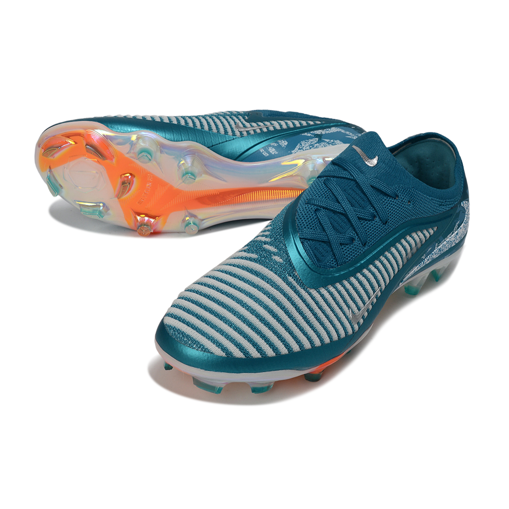 Chuteira Campo Nike Phantom GX 3 Elite FG Azul e Laranja
