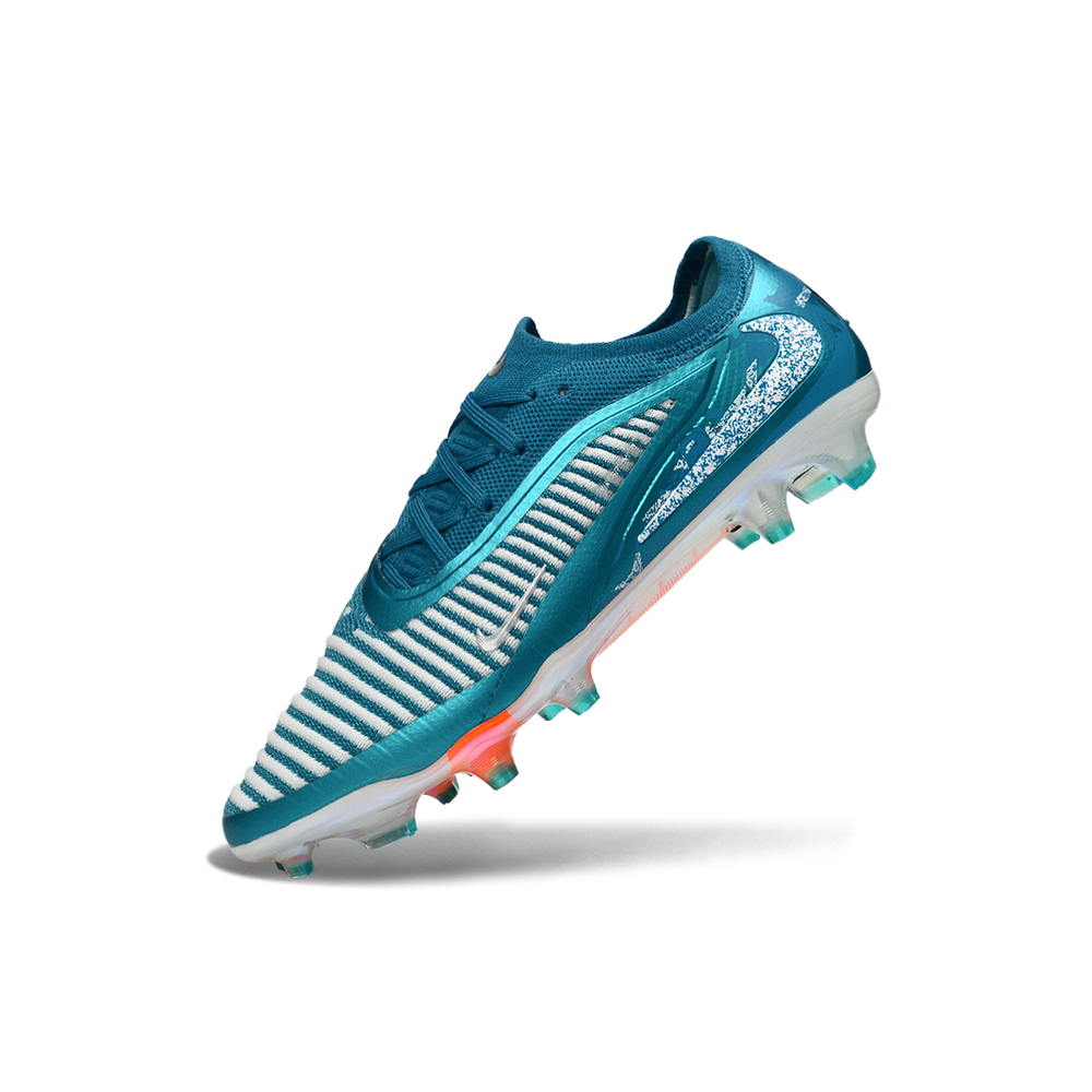 Chuteira Campo Nike Phantom GX 3 Elite FG Azul e Laranja