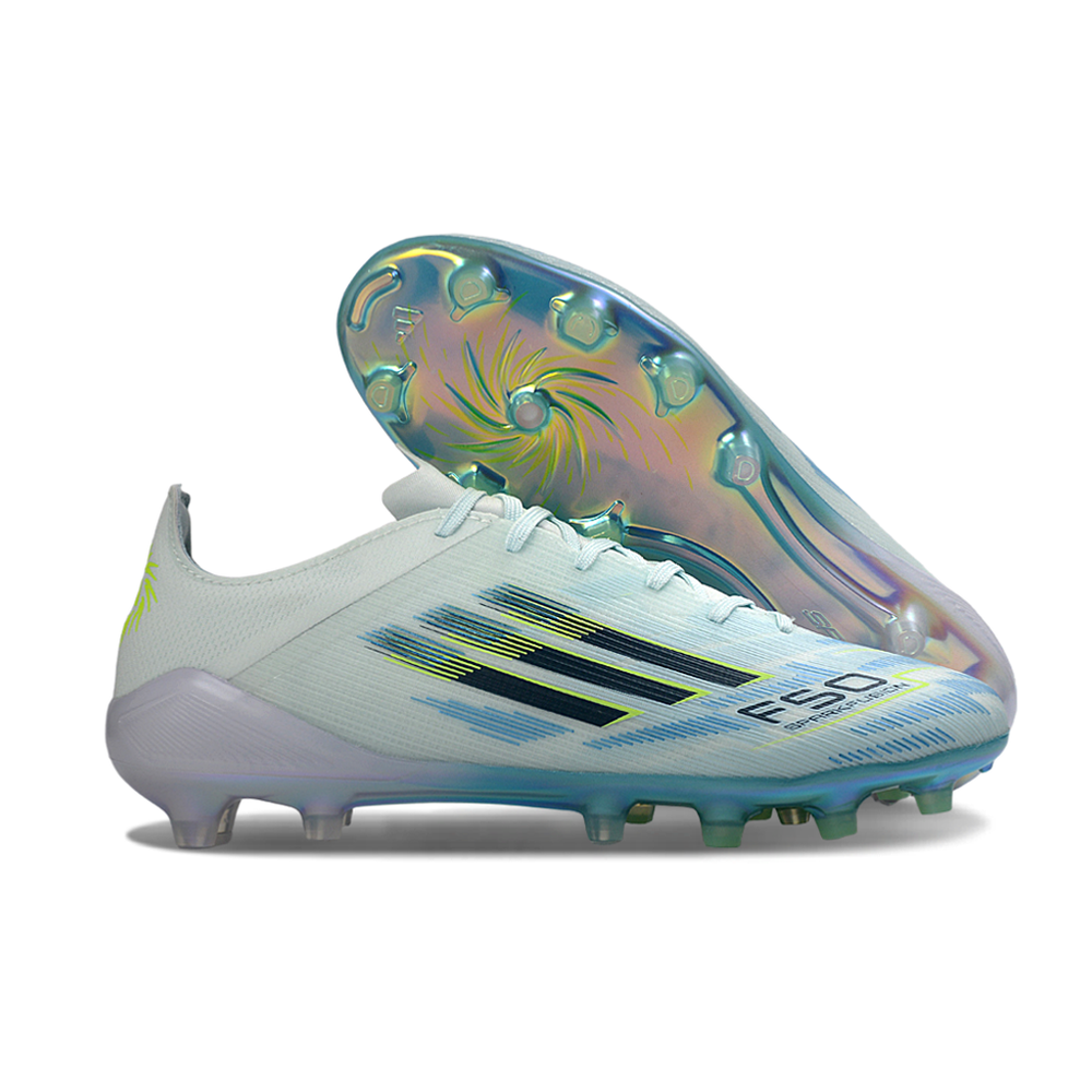 Chuteira Campo Adidas F50 FG Azul Claro 