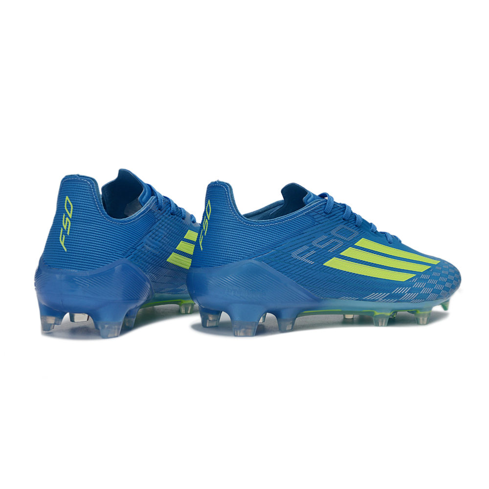 Chuteira Campo Adidas F50 FG Azul e Verde 