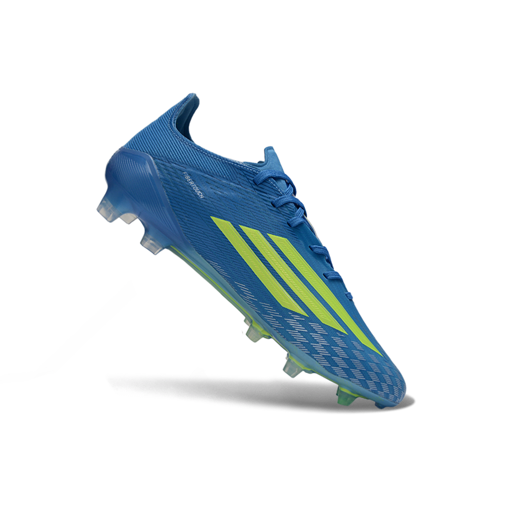 Chuteira Campo Adidas F50 FG Azul e Verde 