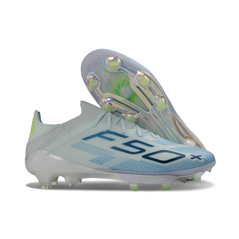 Chuteira Campo Adidas F50+ FG Azul Claro