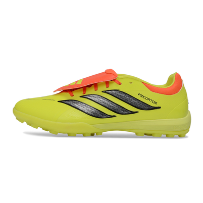 Chuteira Society Adidas Predator Tounge Elite 26 TF Verde e Laranja 