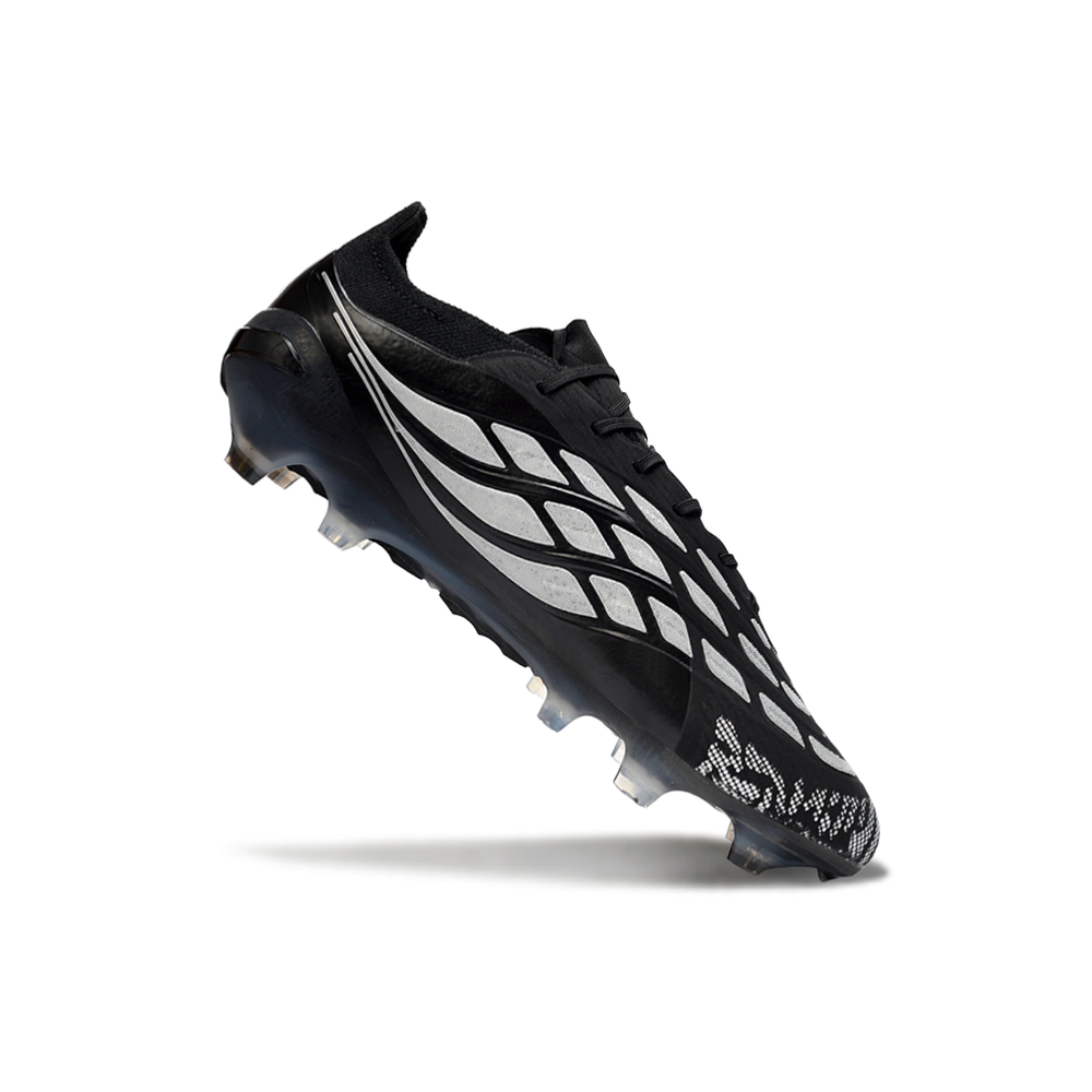 Chuteira Campo Adidas Predator 26 Elite FG Preto e Branco
