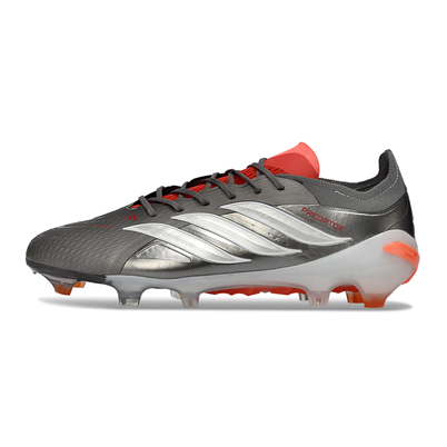 Chuteira Campo Adidas Predator 26 Elite FG Cinza, Laranja e Branco