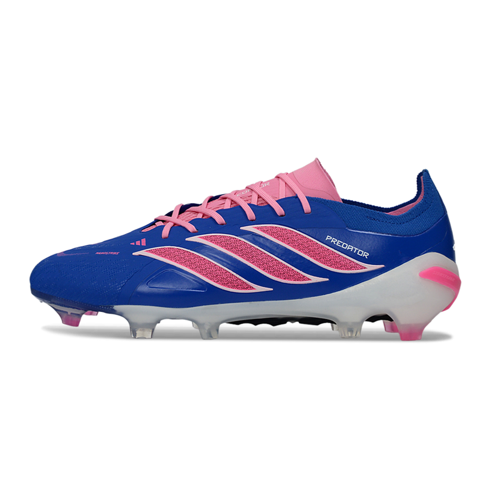 Chuteira Campo Adidas Predator26 Elite FG Azul e Rosa 