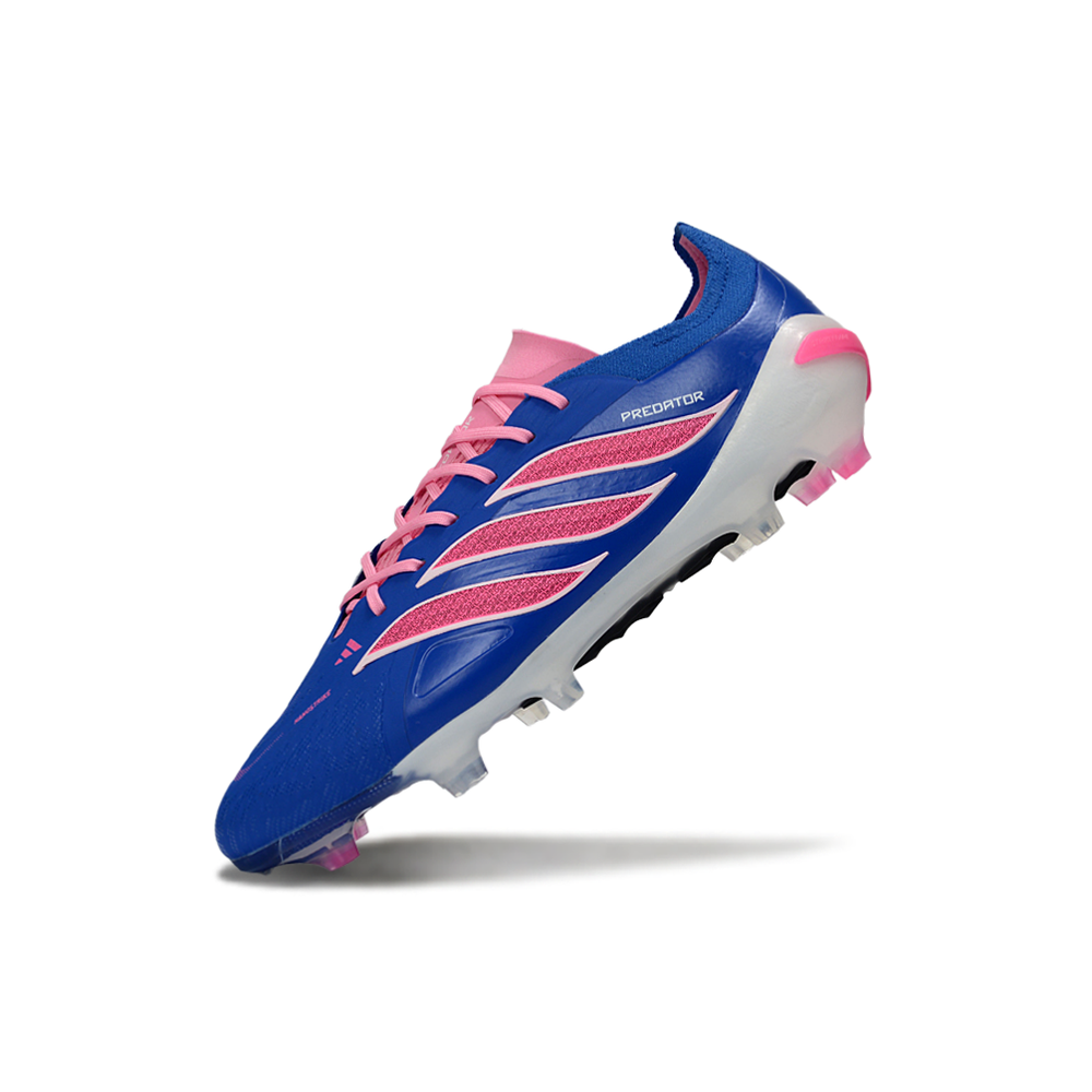 Chuteira Campo Adidas Predator26 Elite FG Azul e Rosa 