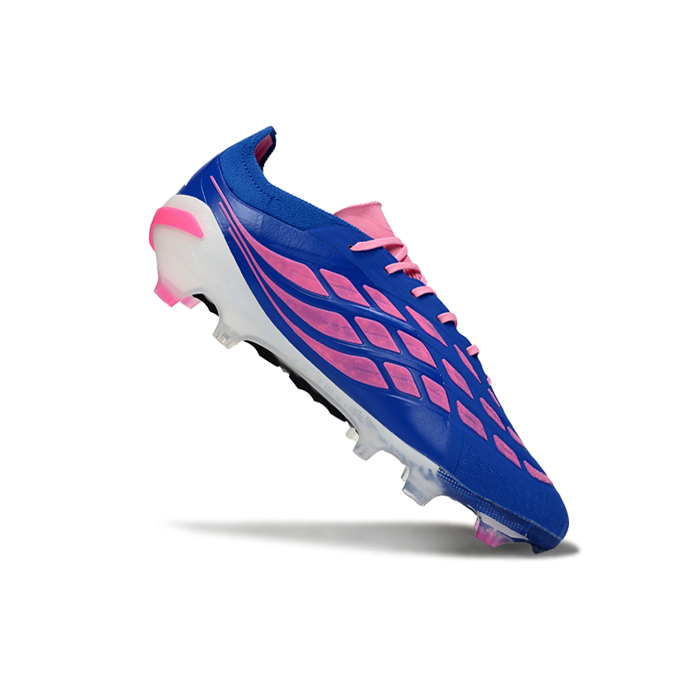 Chuteira Campo Adidas Predator26 Elite FG Azul e Rosa 