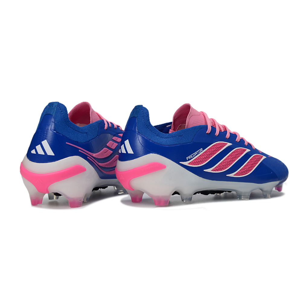 Chuteira Campo Adidas Predator26 Elite FG Azul e Rosa 