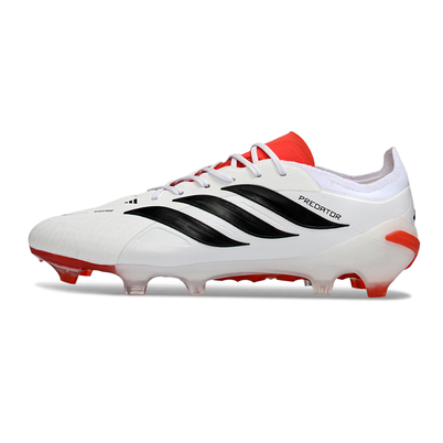Chuteira Campo Adidas Predator 26 Elite FG Branco, Vermelho e Preto 
