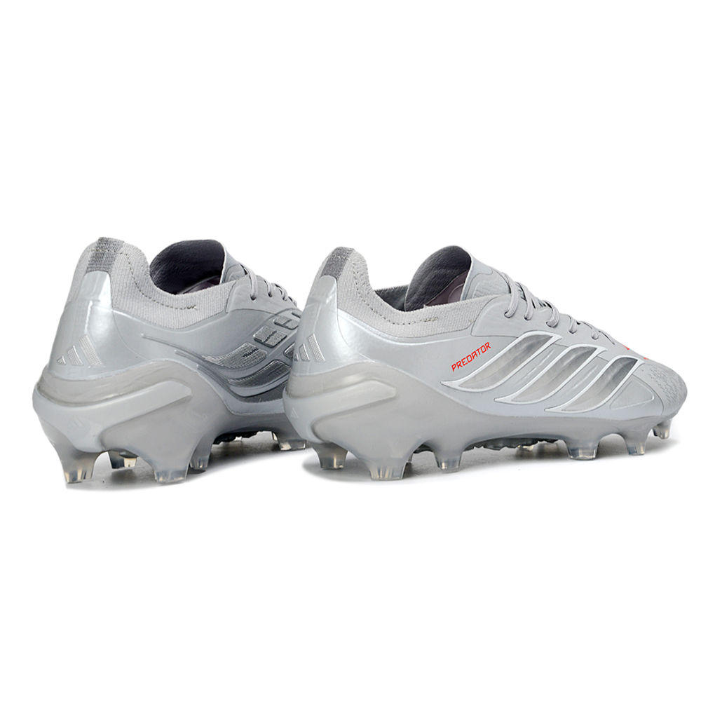 Chuteira Campo Adidas Predator 26 Elite FG Prata