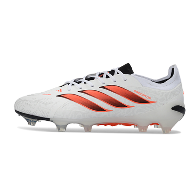 Chuteira Campo Adidas Predator 26 Elite FG Branco, Laranja e Preto 