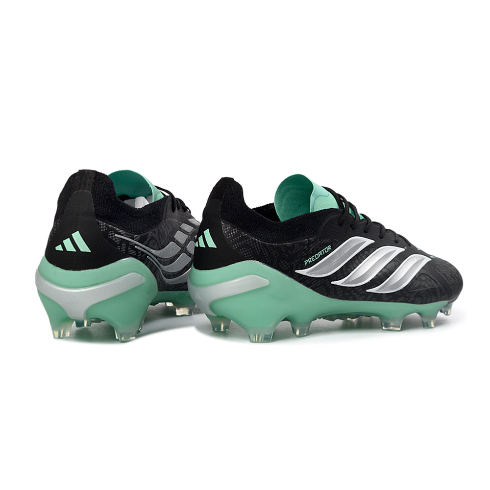 Chuteira Campo Adidas Predator 26 Elite FG Preto e Verde 