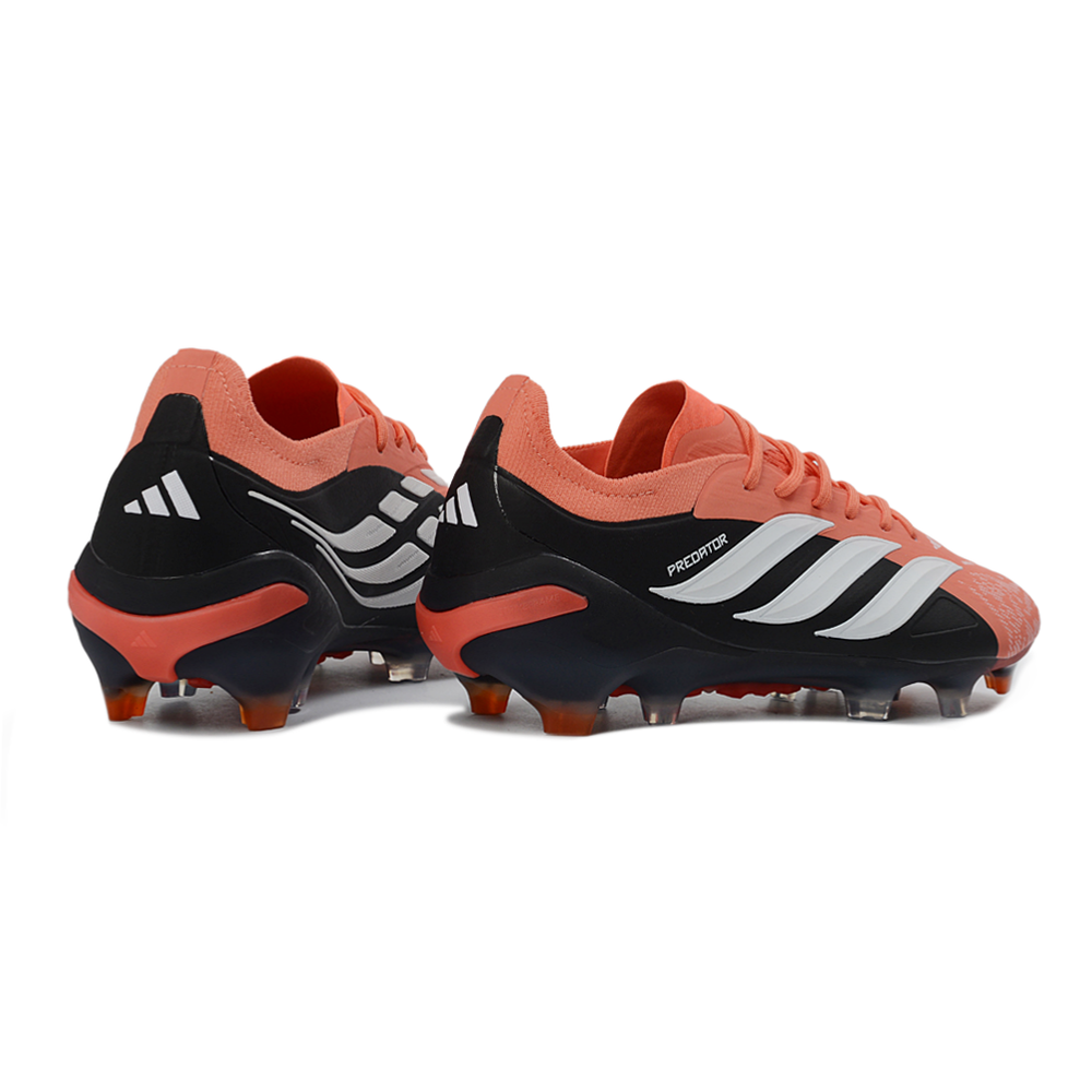 Chuteira Campo Adidas Predator 26 Elite FG Preto, Laranja e Branco 