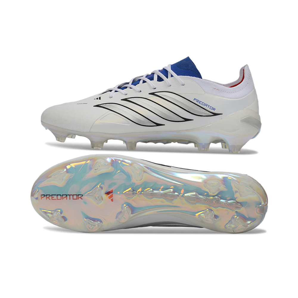Chuteira Campo Adidas Predator 26 Elite FG Branca 