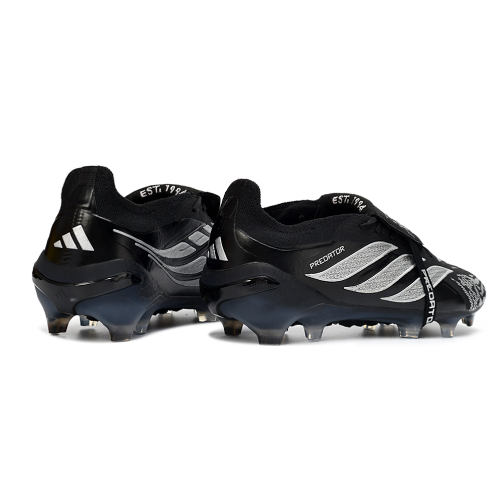 Chuteira Campo Adidas Predator Tongue 26 Elite FG Preto e Branco 