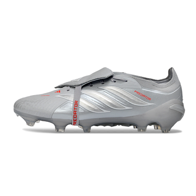 Chuteira Campo Adidas Predator Tongue 26 Elite FG Prata 