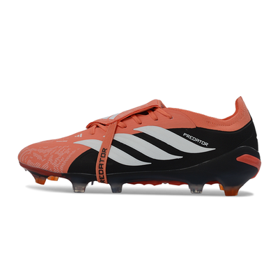 Chuteira Campo Adidas Predator Tongue 26 Elite FG Preto, Laranja e Branco 