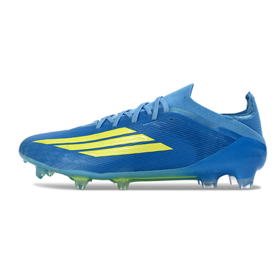 Chuteira Campo Adidas F50 FG Azul e Verde 