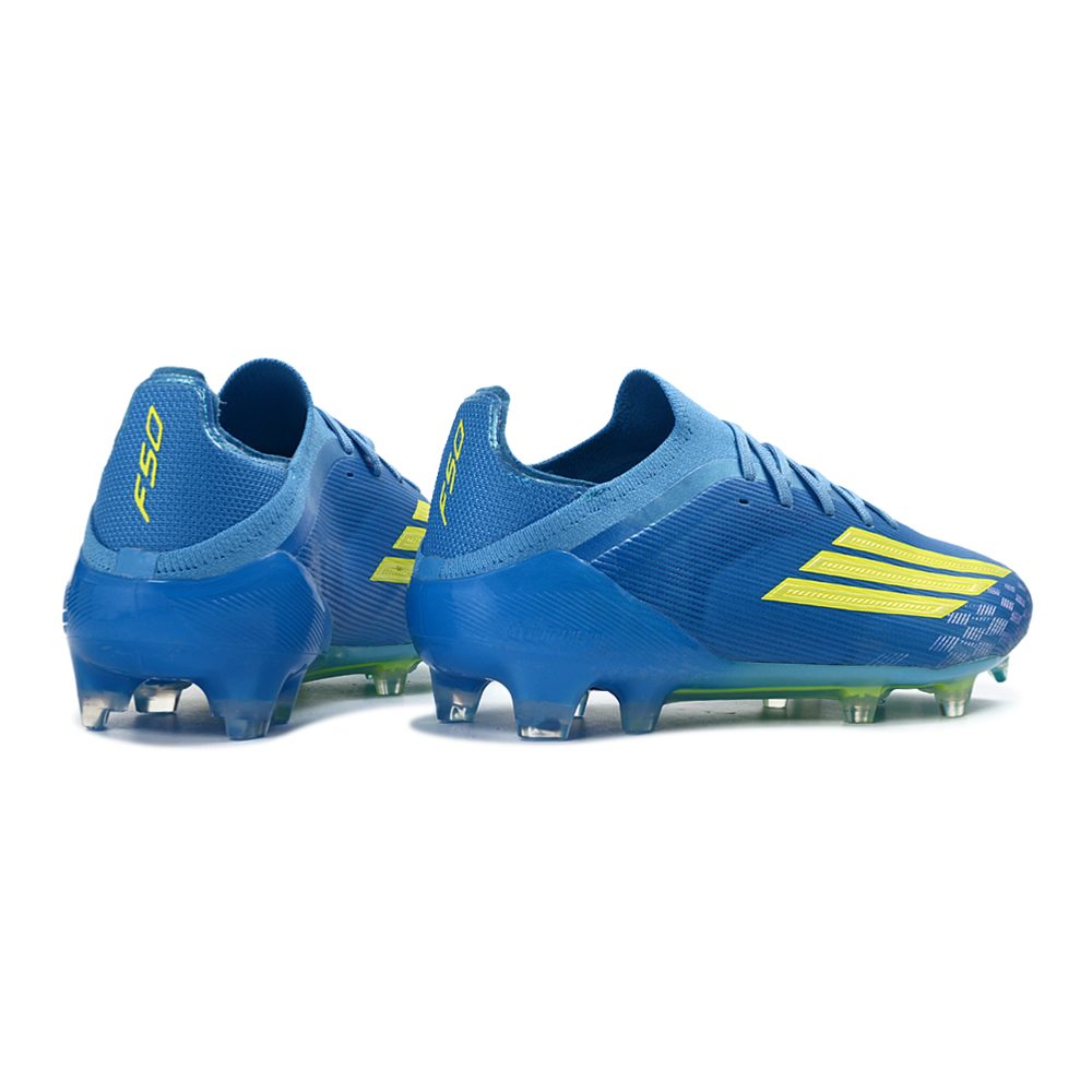 Chuteira Campo Adidas F50 FG Azul e Verde 