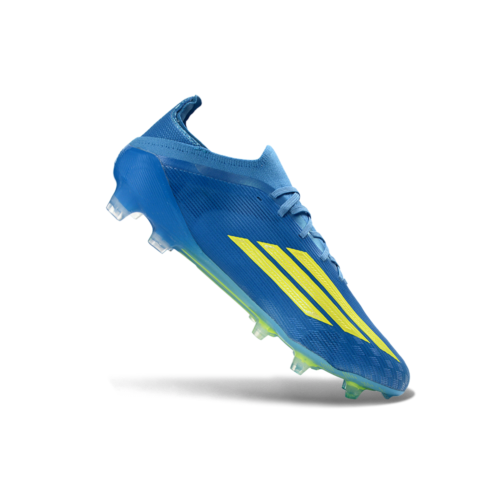 Chuteira Campo Adidas F50 FG Azul e Verde 