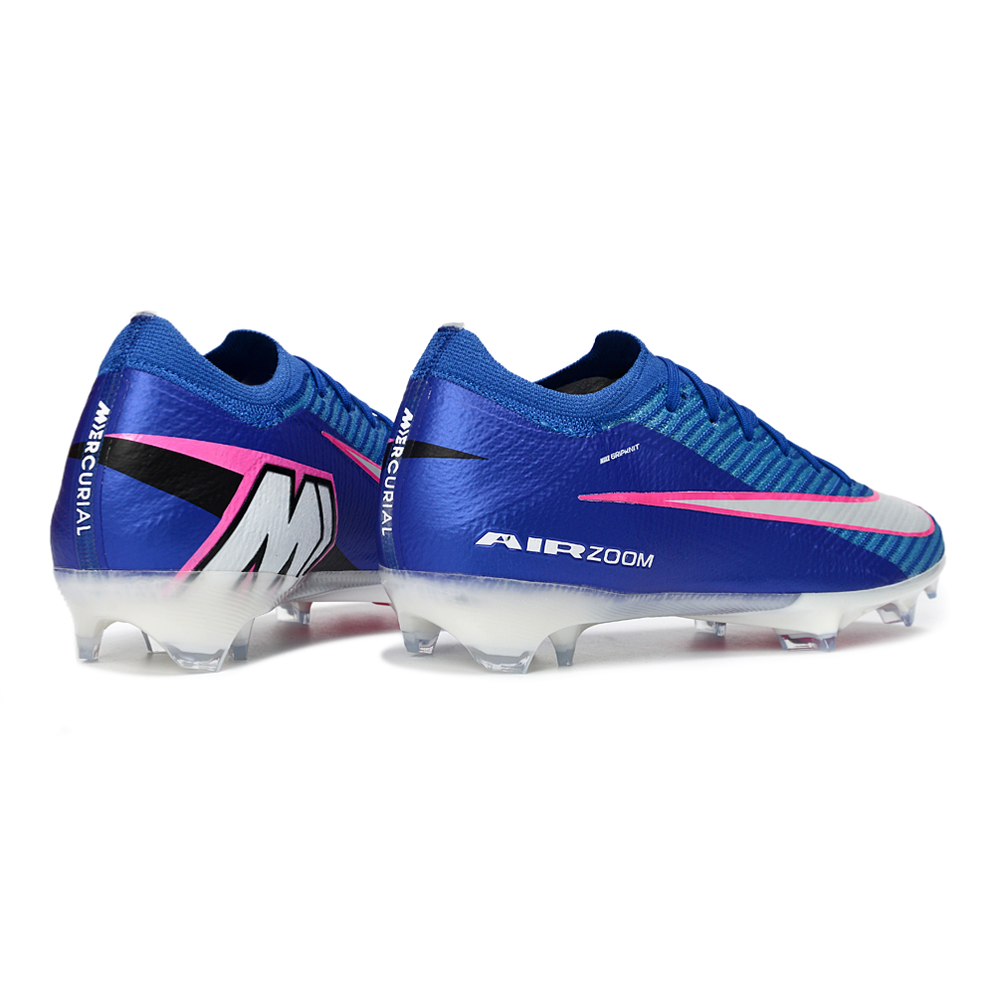Chuteira Campo Nike Air Zoom Mercurial Vapor 16 Elite FG Azul e Rosa