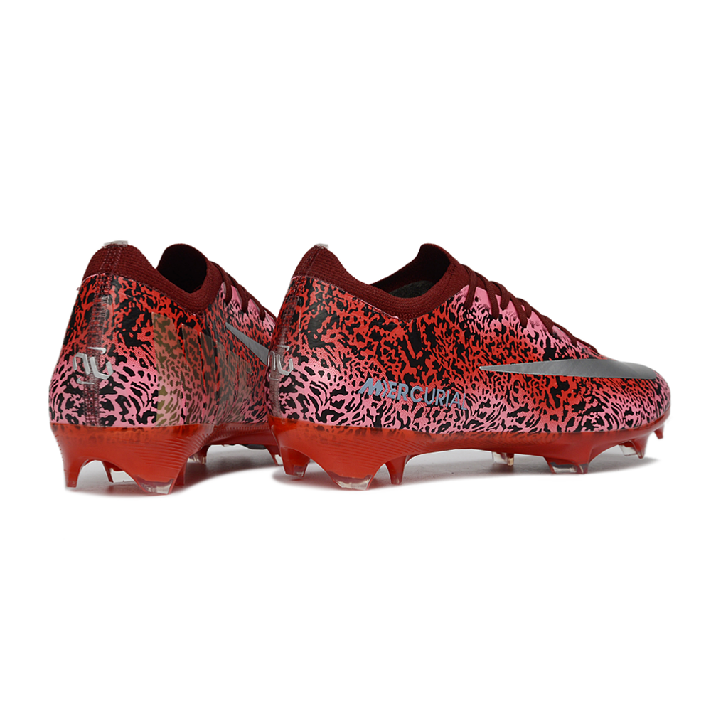 Chuteira Campo Nike Air Zoom Mercurial Vapor 16 Elite FG Bordo e Prata 
