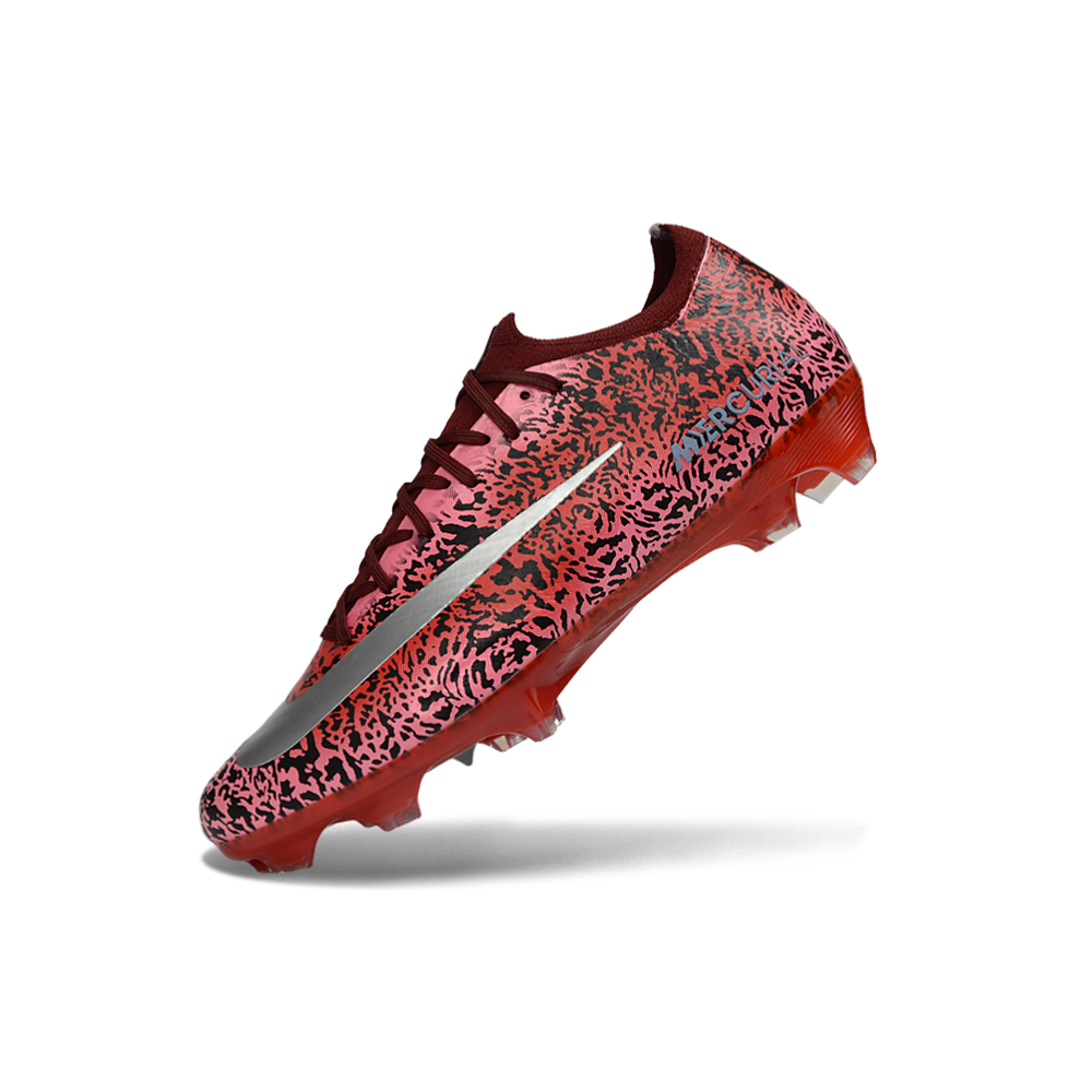 Chuteira Campo Nike Air Zoom Mercurial Vapor 16 Elite FG Bordo e Prata 