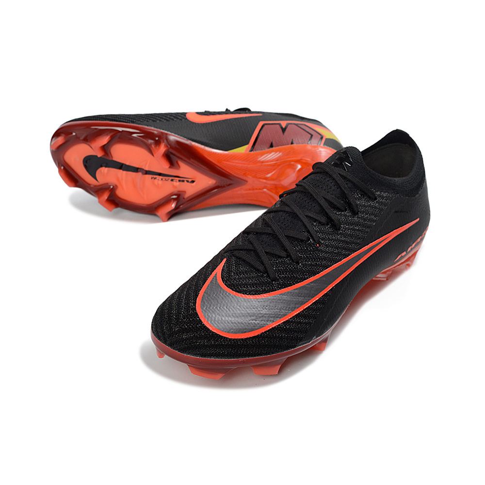 Chuteira Campo Nike Air Zoom Mercurial Vapor 16 Elite FG Preto e Laranja 