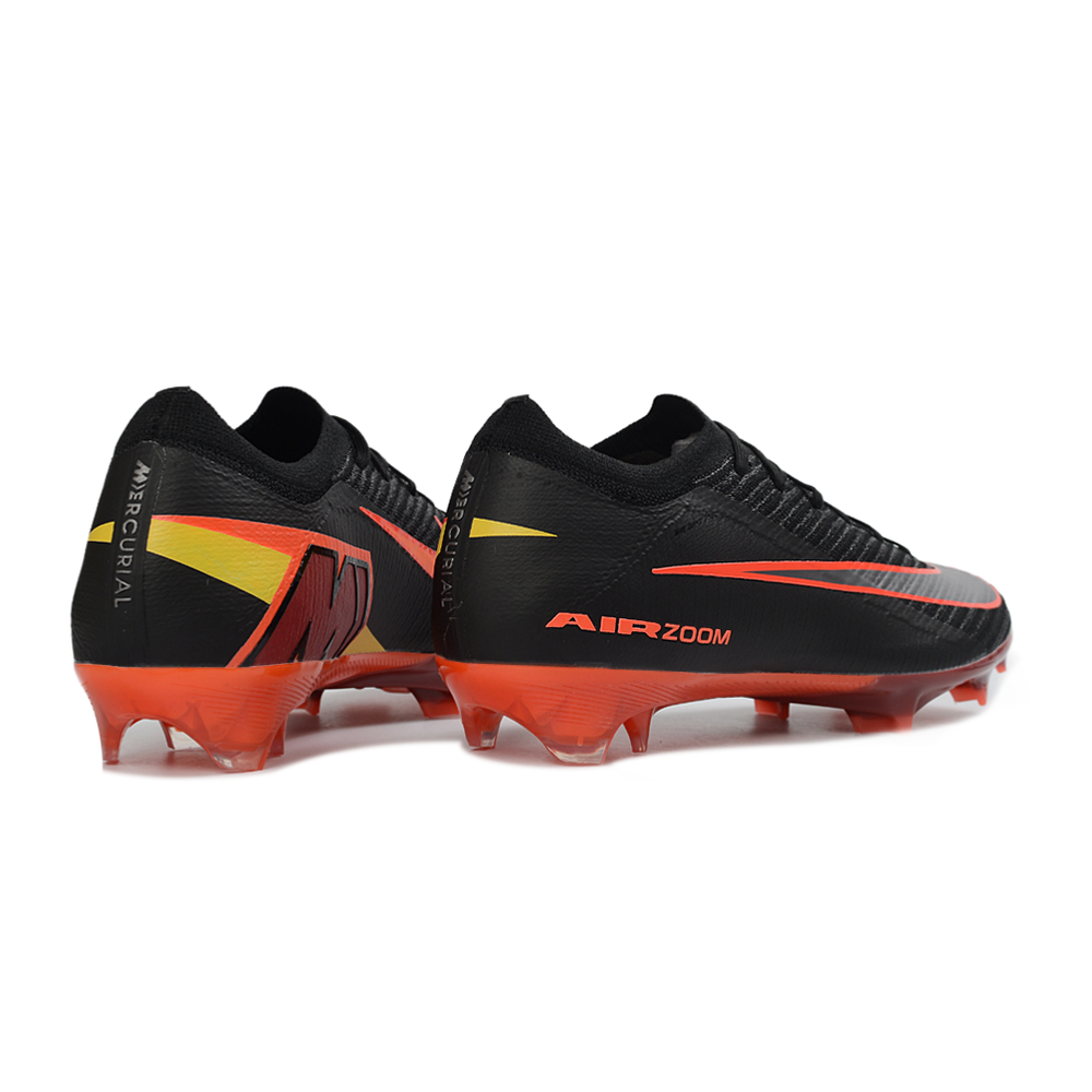 Chuteira Campo Nike Air Zoom Mercurial Vapor 16 Elite FG Preto e Laranja 
