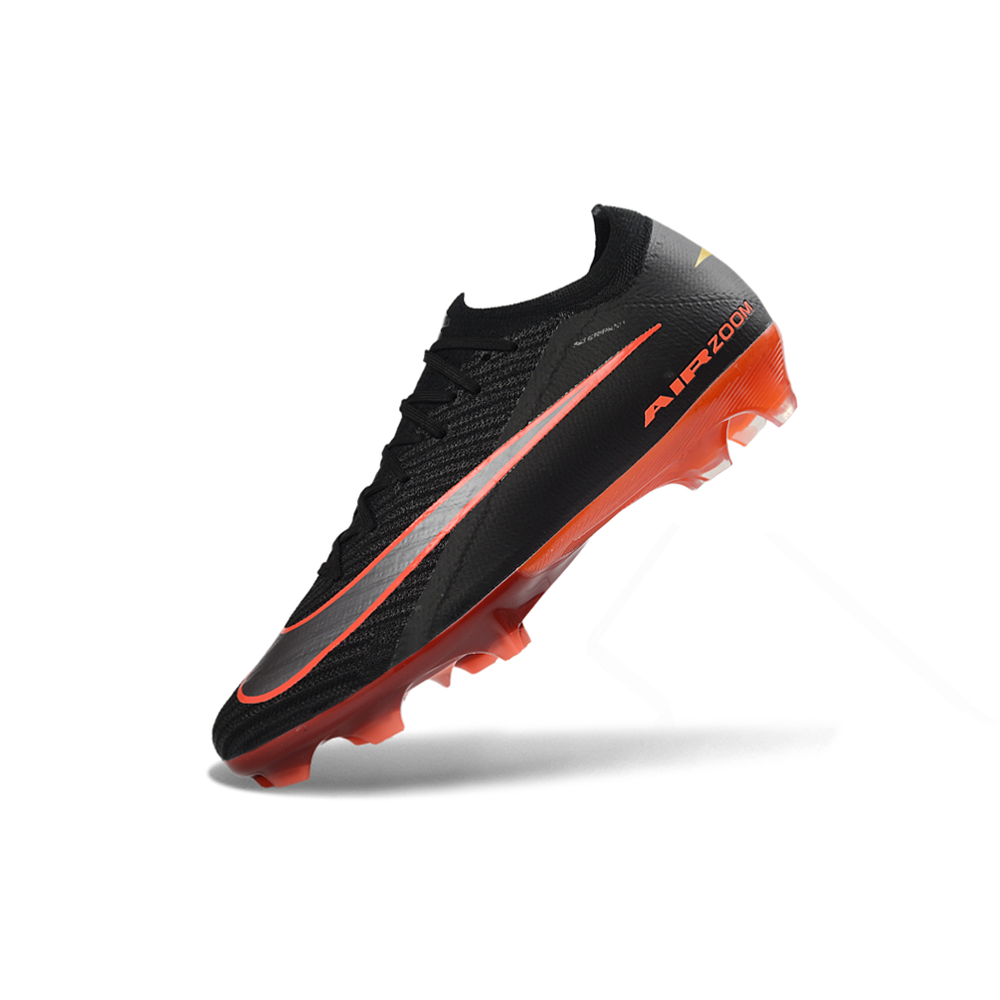 Chuteira Campo Nike Air Zoom Mercurial Vapor 16 Elite FG Preto e Laranja 