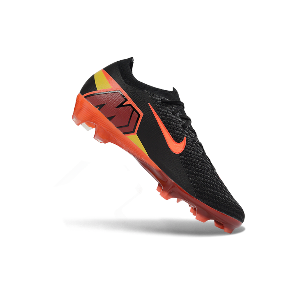 Chuteira Campo Nike Air Zoom Mercurial Vapor 16 Elite FG Preto e Laranja 