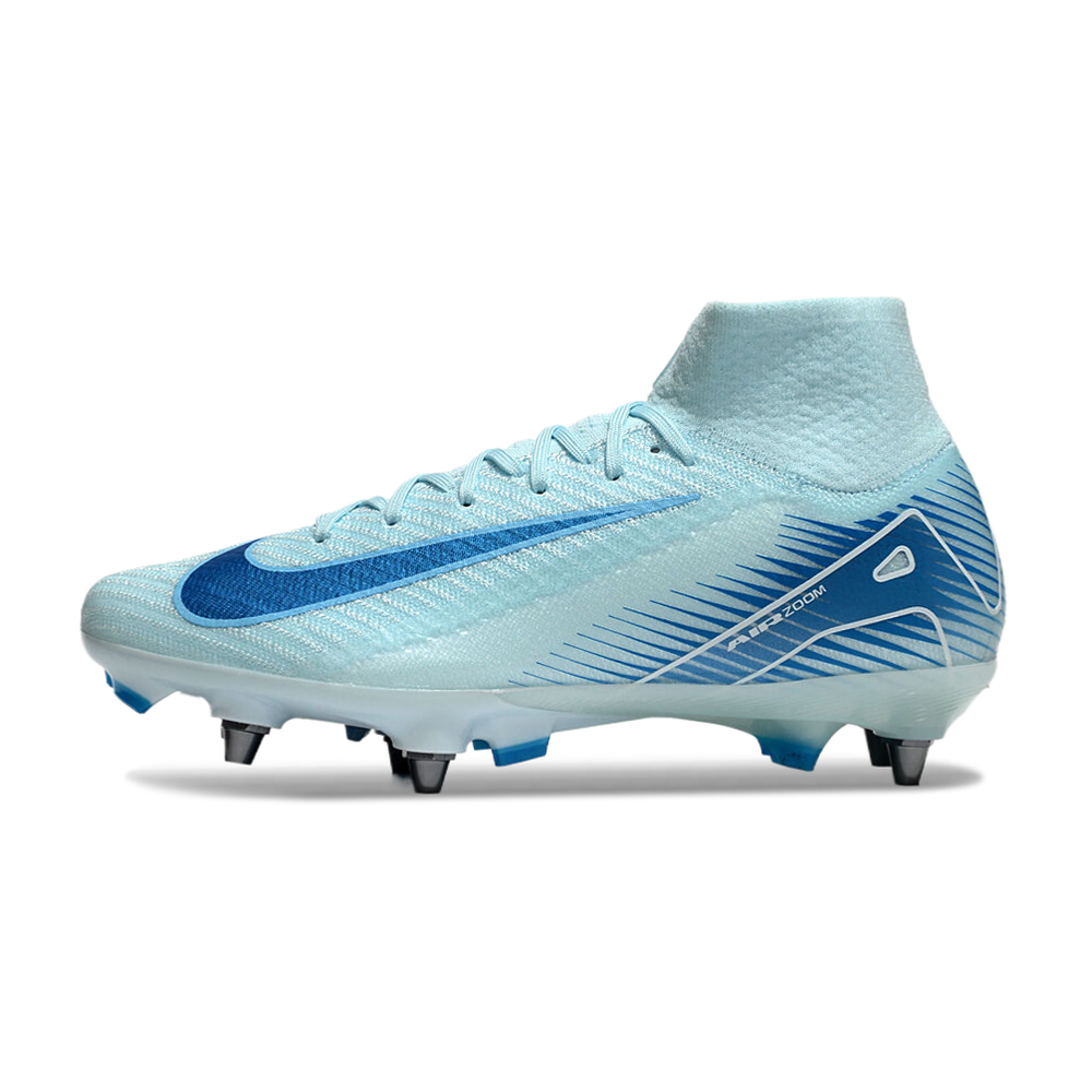 Chuteira Campo Nike Air Zoom Mercurial Superfly 10 Elite Trava Mista Azul 