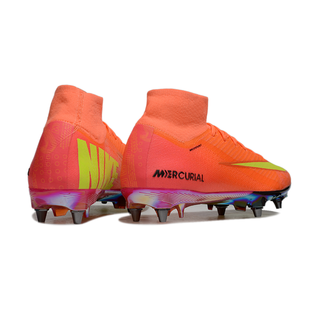 Chuteira Campo Nike Air Zoom Mercurial Superfly 10 Elite Trava Mista Laranja 