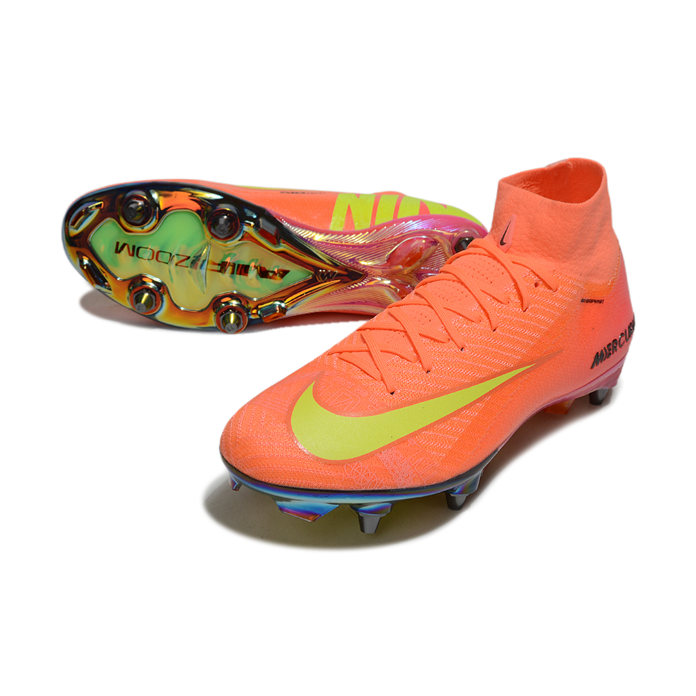 Chuteira Campo Nike Air Zoom Mercurial Superfly 10 Elite Trava Mista Laranja 
