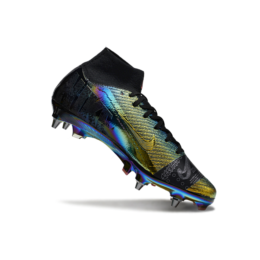 Chuteira Campo Nike Air Zoom Mercurial Superfly 10 Elite Trava Mista Preta 